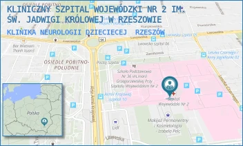 KLINIKA NEUROLOGII DZIECIECEJ - KLINICZNY SZPITAL WOJEWÓDZKI NR 2 IM. ŚW. JADWIGI KRÓLOWEJ W RZESZOWIE - UL. LWOWSKA 60,  RZESZÓW