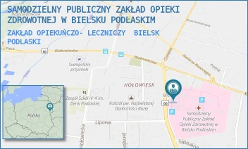 ZAKŁAD OPIEKUŃCZO- LECZNICZY - SAMODZIELNY PUBLICZNY ZAKŁAD OPIEKI ZDROWOTNEJ W BIELSKU PODLASKIM - KLESZCZELOWSKA 1, BIELSK PODLASKI