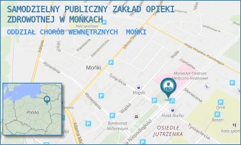 ODDZIAŁ CHORÓB WEWNĘTRZNYCH - SAMODZIELNY PUBLICZNY ZAKŁAD OPIEKI ZDROWOTNEJ W MOŃKACH - ALEJA NIEPODLEGŁOŚCI 9,  MOŃKI