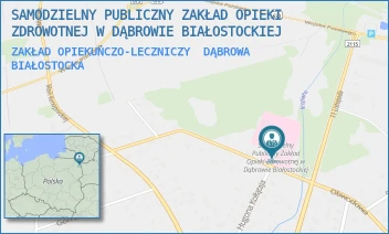 ZAKŁAD OPIEKUŃCZO-LECZNICZY - SAMODZIELNY PUBLICZNY ZAKŁAD OPIEKI ZDROWOTNEJ W DĄBROWIE BIAŁOSTOCKIEJ - SKŁODOWSKIEJ 15, DĄBROWA BIAŁOSTOCKA