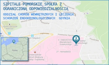 ODDZIAŁ CHORÓB WEWNĘTRZNYCH I LECZENIA SCHORZEŃ ENDOKRYNOLOGICZNYCH - SZPITALE POMORSKIE SPÓŁKA Z OGRANICZONĄ ODPOWIEDZIALNOŚCIĄ - POWSTANIA STYCZNIOWEGO 1,  GDYNIA