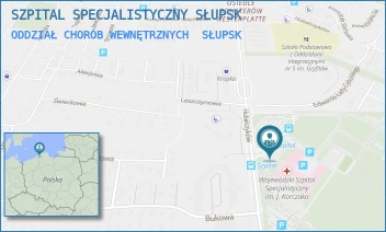 ODDZIAŁ CHORÓB WEWNĘTRZNYCH - WOJEWÓDZKI SZPITAL SPECJALISTYCZNY IM. JANUSZA KORCZAKA W SŁUPSKU SPÓŁKA Z OGRANICZONĄ ODPOWIEDZIALNOŚCIĄ - UL. HUBALCZYKÓW 1,  SŁUPSK