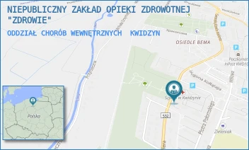 ODDZIAŁ CHORÓB WEWNĘTRZNYCH - NIEPUBLICZNY ZAKŁAD OPIEKI ZDROWOTNEJ "ZDROWIE" - UL. GEN. JÓZEFA HALLERA 31,  KWIDZYN