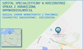 ODDZIAŁ CHORÓB WEWNĘTRZNYCH Z PRACOWNIĄ DIAGNOSTYKI ENDOSKOPOWEJ - SZPITAL SPECJALISTYCZNY W KOŚCIERZYNIE SPÓŁKA Z OGRANICZONĄ ODPOWIEDZIALNOŚCIĄ - UL. A. PIECHOWSKIEGO 36,  KOŚCIERZYNA