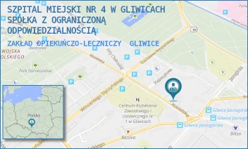 ZAKŁAD OPIEKUŃCZO-LECZNICZY - SZPITAL MIEJSKI W GLIWICACH SPÓŁKA Z OGRANICZONĄ ODPOWIEDZIALNOŚCIĄ - UL. KOZIELSKA 8,  GLIWICE
