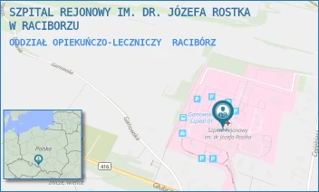 ODDZIAŁ OPIEKUŃCZO-LECZNICZY - SZPITAL REJONOWY IM. DR. JÓZEFA ROSTKA W RACIBORZU - UL. GAMOWSKA 3,  RACIBÓRZ
