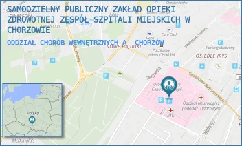 ODDZIAŁ CHORÓB WEWNĘTRZNYCH A - SAMODZIELNY PUBLICZNY ZAKŁAD OPIEKI ZDROWOTNEJ ZESPÓŁ SZPITALI MIEJSKICH W CHORZOWIE - UL. STRZELCÓW BYTOMSKICH 11,  CHORZÓW