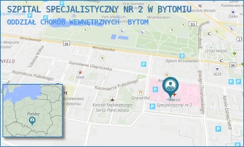 ODDZIAŁ CHORÓB WEWNĘTRZNYCH - SZPITAL SPECJALISTYCZNY NR 2 W BYTOMIU - UL. BATOREGO 15,  BYTOM