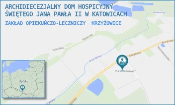 ZAKŁAD OPIEKUŃCZO-LECZNICZY - ARCHIDIECEZJALNY DOM HOSPICYJNY ŚWIĘTEGO JANA PAWŁA II W KATOWICACH - UL. LIGONIA 48,  KRZYŻOWICE