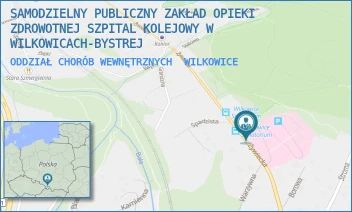 ODDZIAŁ CHORÓB WEWNĘTRZNYCH - SAMODZIELNY PUBLICZNY ZAKŁAD OPIEKI ZDROWOTNEJ SZPITAL KOLEJOWY W WILKOWICACH-BYSTREJ - ŻYWIECKA 19,  WILKOWICE