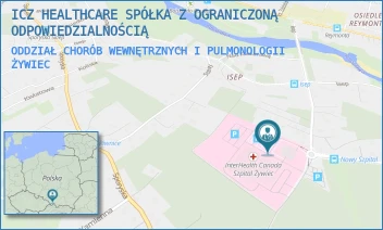 ODDZIAŁ CHORÓB WEWNĘTRZNYCH I PULMONOLOGII - ICZ HEALTHCARE SPÓŁKA Z OGRANICZONĄ ODPOWIEDZIALNOŚCIĄ - UL. POLA LISICKICH 80,  ŻYWIEC