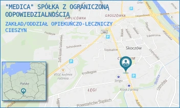 ZAKŁAD/ODDZIAŁ OPIEKUŃCZO-LECZNICZY - "MEDICA" SPÓŁKA Z OGRANICZONĄ ODPOWIEDZIALNOŚCIĄ - UL. ADAMA MICKIEWICZA 13,  CIESZYN