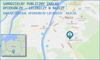 ZAKŁAD/ODDZIAŁ OPIEKUŃCZO-LECZNICZY - SAMODZIELNY PUBLICZNY ZAKŁAD OPIEKUŃCZO - LECZNICZY W RAJCZY - UL. UJSOLSKA 35,  RAJCZA