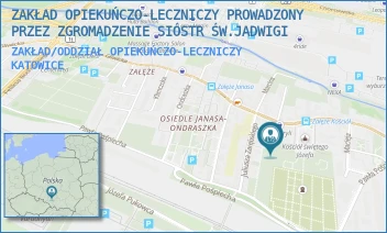 ZAKŁAD/ODDZIAŁ OPIEKUŃCZO-LECZNICZY - ZAKŁAD OPIEKUŃCZO-LECZNICZY PROWADZONY PRZEZ ZGROMADZENIE SIÓSTR ŚW.JADWIGI - UL. GLIWICKA 78,  KATOWICE