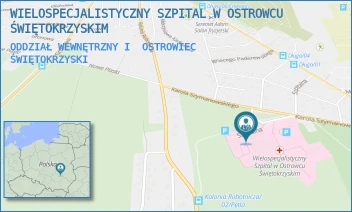 ODDZIAŁ WEWNĘTRZNY I - WIELOSPECJALISTYCZNY SZPITAL W OSTROWCU ŚWIĘTOKRZYSKIM - SZYMANOWSKIEGO 11,  OSTROWIEC ŚWIĘTOKRZYSKI