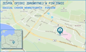 ODDZIAŁ CHORÓB WEWNĘTRZNYCH - ZESPÓŁ OPIEKI ZDROWOTNEJ W PIŃCZOWIE - ARMII KRAJOWEJ 22,  PIŃCZÓW