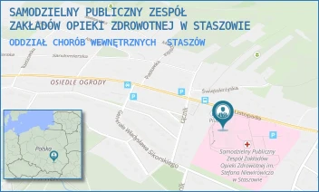 ODDZIAŁ CHORÓB WEWNĘTRZNYCH - SAMODZIELNY PUBLICZNY ZESPÓŁ ZAKŁADÓW OPIEKI ZDROWOTNEJ W STASZOWIE - 11 LISTOPADA 78,  STASZÓW
