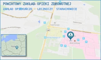 ZAKŁAD OPIEKUŃCZO - LECZNICZY - POWIATOWY ZAKŁAD OPIEKI ZDROWOTNEJ - BATALIONÓW CHŁOPSKICH 6,  STARACHOWICE