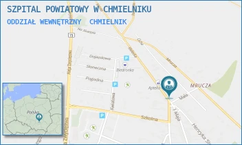 ODDZIAŁ WEWNĘTRZNY - SZPITAL POWIATOWY W CHMIELNIKU - KIELECKA 1-3,  CHMIELNIK