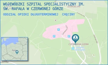 ODDZIAŁ OPIEKI DŁUGOTERMINOWEJ - WOJEWÓDZKI SZPITAL SPECJALISTYCZNY IM. ŚW. RAFAŁA W CZERWONEJ GÓRZE - CZERWONA GÓRA 10,  CHĘCINY