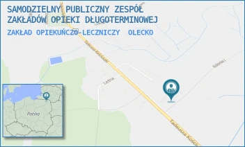 ZAKŁAD OPIEKUŃCZO-LECZNICZY - SAMODZIELNY PUBLICZNY ZESPÓŁ ZAKŁADÓW OPIEKI DŁUGOTERMINOWEJ - OLECKO KOLONIA 4,  OLECKO