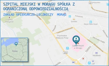 ZAKŁAD OPIEKUŃCZO-LECZNICZY - SZPITAL MIEJSKI W MORĄGU SPÓŁKA Z OGRANICZONĄ ODPOWIEDZIALNOŚCIĄ - DĄBROWSKIEGO 16,  MORĄG