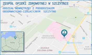 ODDZIAŁ WEWNĘTRZNY Z PODODDZIAŁEM OBSERWACYJNO-IZOLACYJNYM - ZESPÓŁ OPIEKI ZDROWOTNEJ W SZCZYTNIE - M.C. SKŁODOWSKIEJ 12,  SZCZYTNO