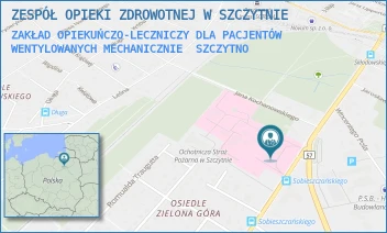 ZAKŁAD OPIEKUŃCZO-LECZNICZY DLA PACJENTÓW WENTYLOWANYCH MECHANICZNIE - ZESPÓŁ OPIEKI ZDROWOTNEJ W SZCZYTNIE - M.C. SKŁODOWSKIEJ 12,  SZCZYTNO