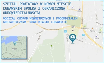 ODDZIAŁ CHORÓB WEWNĘTRZNYCH Z PODODDZIAŁEM GERIATRYCZNYM - SZPITAL POWIATOWY W NOWYM MIEŚCIE LUBAWSKIM SPÓŁKA Z OGRANICZONĄ ODPOWIEDZIALNOŚCIĄ - MICKIEWICZA 10,  NOWE MIASTO LUBAWSKIE