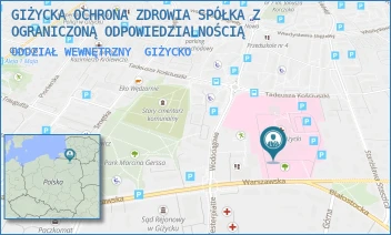 ODDZIAŁ WEWNĘTRZNY - GIŻYCKA OCHRONA ZDROWIA SPÓŁKA Z OGRANICZONĄ ODPOWIEDZIALNOŚCIĄ - WARSZAWSKA 41,  GIŻYCKO