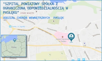 ODDZIAŁ CHORÓB WEWNĘTRZNYCH - "SZPITAL POWIATOWY SPÓŁKA Z OGRANICZONĄ ODPOWIEDZIALNOŚCIĄ W PASŁĘKU" - KOPERNIKA 24A,  PASŁĘK