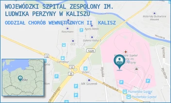 ODDZIAŁ CHORÓB WEWNĘTRZNYCH II - WOJEWÓDZKI SZPITAL ZESPOLONY IM. LUDWIKA PERZYNY W KALISZU - POZNAŃSKA 79,  KALISZ