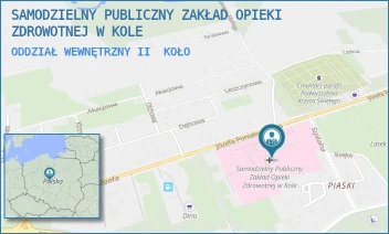 ODDZIAŁ WEWNĘTRZNY II - SAMODZIELNY PUBLICZNY ZAKŁAD OPIEKI ZDROWOTNEJ W KOLE - PONIATOWSKIEGO 25,  KOŁO