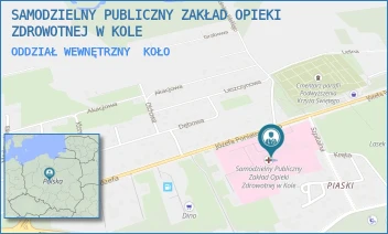 ODDZIAŁ WEWNĘTRZNY - SAMODZIELNY PUBLICZNY ZAKŁAD OPIEKI ZDROWOTNEJ W KOLE - PONIATOWSKIEGO 25,  KOŁO