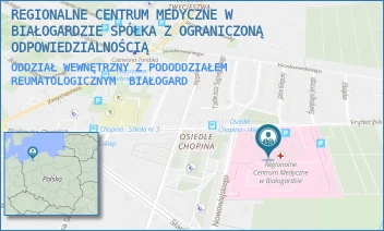ODDZIAŁ WEWNĘTRZNY Z PODODDZIAŁEM REUMATOLOGICZNYM - REGIONALNE CENTRUM MEDYCZNE W BIAŁOGARDZIE SPÓŁKA Z OGRANICZONĄ ODPOWIEDZIALNOŚCIĄ - CHOPINA 29,  BIAŁOGARD
