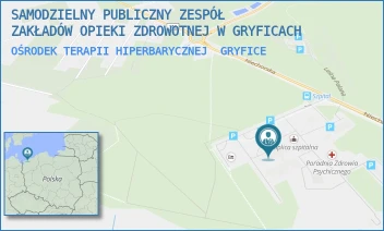 OŚRODEK TERAPII HIPERBARYCZNEJ - SAMODZIELNY PUBLICZNY ZESPÓŁ ZAKŁADÓW OPIEKI ZDROWOTNEJ W GRYFICACH - NIECHORSKA 27,  GRYFICE