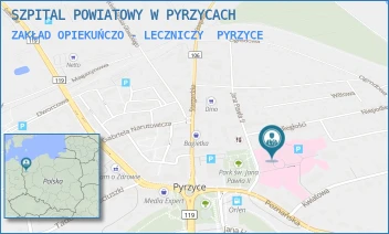 ZAKŁAD OPIEKUŃCZO - LECZNICZY - SZPITAL POWIATOWY W PYRZYCACH - JANA PAWŁA II 2,  PYRZYCE