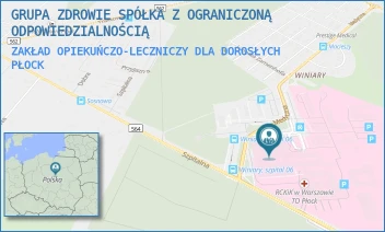 ZAKŁAD OPIEKUŃCZO-LECZNICZY DLA DOROSŁYCH - GRUPA ZDROWIE SPÓŁKA Z OGRANICZONĄ ODPOWIEDZIALNOŚCIĄ - MEDYCZNA 19,  PŁOCK