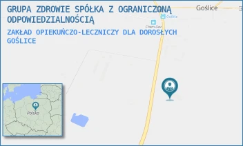 ZAKŁAD OPIEKUŃCZO-LECZNICZY DLA DOROSŁYCH - GRUPA ZDROWIE SPÓŁKA Z OGRANICZONĄ ODPOWIEDZIALNOŚCIĄ - 74,  GOŚLICE