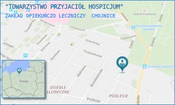 ZAKŁAD OPIEKUŃCZO LECZNICZY - "TOWARZYSTWO PRZYJACIÓŁ HOSPICJUM" - UL. STRZELECKA 89,  CHOJNICE