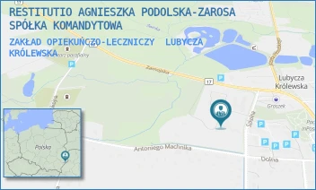 ZAKŁAD OPIEKUŃCZO-LECZNICZY - RESTITUTIO AGNIESZKA PODOLSKA-ZAROSA SPÓŁKA KOMANDYTOWA - SZKOLNA 2,  LUBYCZA KRÓLEWSKA