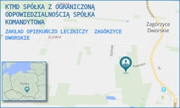 ZAKŁAD OPIEKUŃCZO LECZNICZY - SZPITAL KWITNĄCA DRZYZGIEWICZ BEATA SPÓŁKA KOMANDYTOWA - UL. KWITNĄCA 3,  ZAGÓRZYCE DWORSKIE